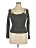 Lush Gray Long Sleeve Top Size XL - photo 1