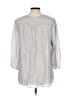 Krazy Kat Silver 3/4 Sleeve Blouse Size L - photo 2