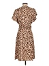 Tory Burch 100% Polyester Animal Print Brown Casual Dress Size XS - photo 2