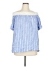 Westbound Blue Short Sleeve Blouse Size 1X - photo 1