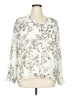 Calvin Klein 100% Polyester Ivory 3/4 Sleeve Blouse Size XL - photo 1