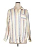 Torrid Stripes Ivory Long Sleeve Button-Down Shirt Size 1X Plus (1) - photo 1