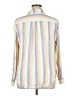Torrid Stripes Ivory Long Sleeve Button-Down Shirt Size 1X Plus (1) - photo 2