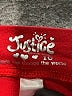 Justice Solid Red Casual Pants Size 10 - photo 3