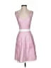 Abaete 100% Silk Checkered-gingham Pink Cocktail Dress Size 0 - photo 1