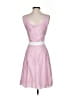 Abaete 100% Silk Checkered-gingham Pink Cocktail Dress Size 0 - photo 2