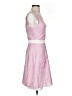 Abaete 100% Silk Checkered-gingham Pink Cocktail Dress Size 0 - photo 4