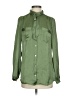 Stile Benetton 100% Polyester Green Long Sleeve Blouse Size S - photo 1