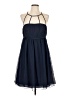 Alfred Angelo 100% Polyester Solid Blue Cocktail Dress Size 10 - photo 1