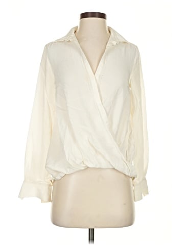 Trina Turk Long Sleeve Silk Top (view 1)