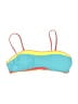 Popvil Color Block Blue Swimsuit Top Size L - photo 1