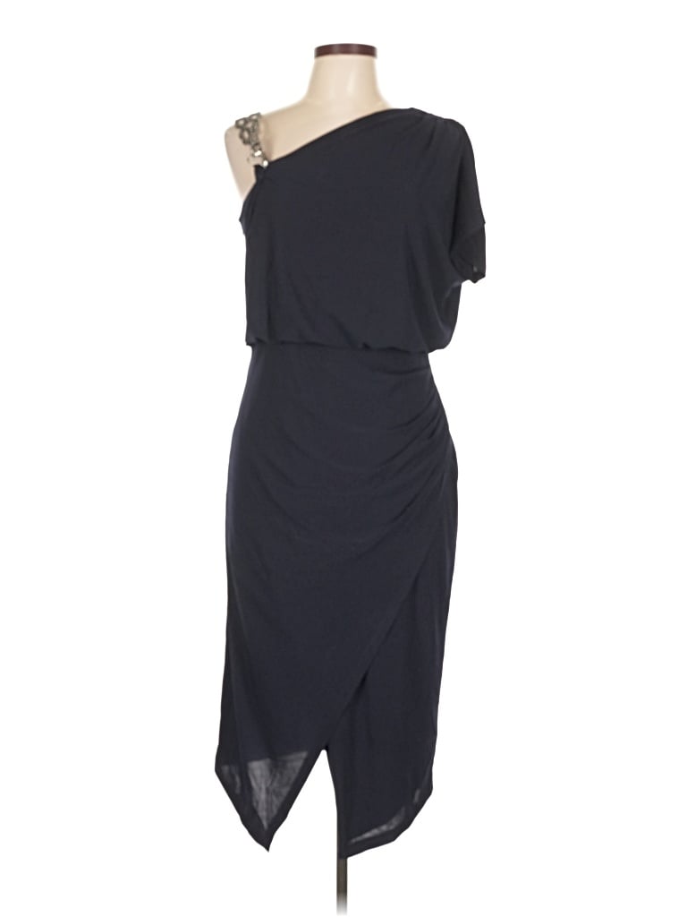 Pre-owned Betsy & Adam Cocktail Dress In Black