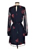 Express 100% Polyester Floral Blue Casual Dress Size XS - photo 2