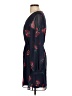 Express 100% Polyester Floral Blue Casual Dress Size XS - photo 5