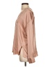 Vince. 100% Silk Tan Long Sleeve Silk Top Size S - photo 5