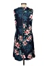 Donna Morgan Floral Blue Casual Dress Size 8 - photo 2