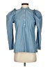 J.Crew 100% Cotton Blue 3/4 Sleeve Blouse Size XXS - photo 1
