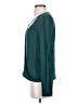 Mi ami 100% Rayon Teal Long Sleeve Blouse Size S - photo 5
