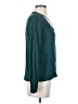 Mi ami 100% Rayon Teal Long Sleeve Blouse Size S - photo 4