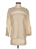 J.Crew 100% Linen Tan 3/4 Sleeve Blouse Size 000 - photo 1