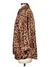Zara 100% Viscose Animal Print Brown 3/4 Sleeve Button-Down Shirt Size S - photo 5