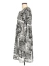 Sunny Leigh 100% Polyester Print Gray Casual Dress Size L - photo 5