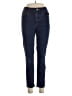 Lands' End Chevron-herringbone Blue Jeans Size 6 - photo 1