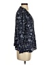 Aqua 100% Polyester Paisley Blue 3/4 Sleeve Blouse Size S - photo 4