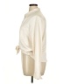 Gap 100% Polyester Ivory Long Sleeve Blouse Size XL - photo 5