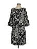 Talbots Paisley Black Casual Dress Size 4 - photo 1