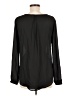 Lush 100% Polyester Black Long Sleeve Blouse Size M - photo 2