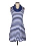 Three Dots Stripes Blue Casual Dress Size L - photo 1