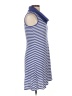 Three Dots Stripes Blue Casual Dress Size L - photo 4