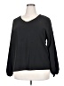 Unbranded 100% Polyester Black Long Sleeve Blouse Size XXL - photo 1