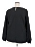 Unbranded 100% Polyester Black Long Sleeve Blouse Size XXL - photo 2