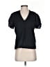 Sandro 100% Polyester Black Short Sleeve Blouse Size S (estimated) - photo 1