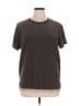 Moa Moa Brown Gold Short Sleeve Top Size XL - photo 1