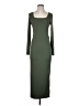 Shein Solid Green Casual Dress Size 2 - photo 1