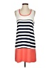 THML 100% Polyester Stripes Orange Casual Dress Size S - photo 1