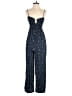 Knot Sisters 100% Viscose Stars Blue Jumpsuit Size XS - photo 1