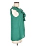 Theory Green Sleeveless Blouse Size M - photo 4