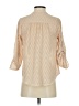 Collective Concepts 100% Polyester Chevron-herringbone Tan 3/4 Sleeve Blouse Size XS - photo 2