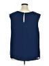 West K 100% Polyester Blue Sleeveless Blouse Size 1X - photo 2