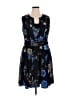 City Chic Print Blue Casual Dress Size 16 Plus (S) - photo 1