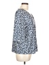 Shein Blue 3/4 Sleeve Blouse Size L - photo 4