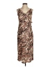 Express Animal Print Brown Cocktail Dress Size S - photo 1