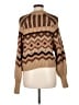 RD Style Chevron-herringbone Brown Pullover Sweater Size M - photo 2