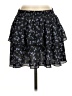 Assorted Brands 100% Polyester Floral Black Casual Skirt Size 2 (tall) - photo 1