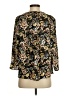 Grace 100% Polyester Floral Black 3/4 Sleeve Blouse Size S - photo 2