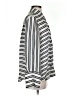 Club Monaco Stripes Silver Long Sleeve Blouse Size S - photo 4